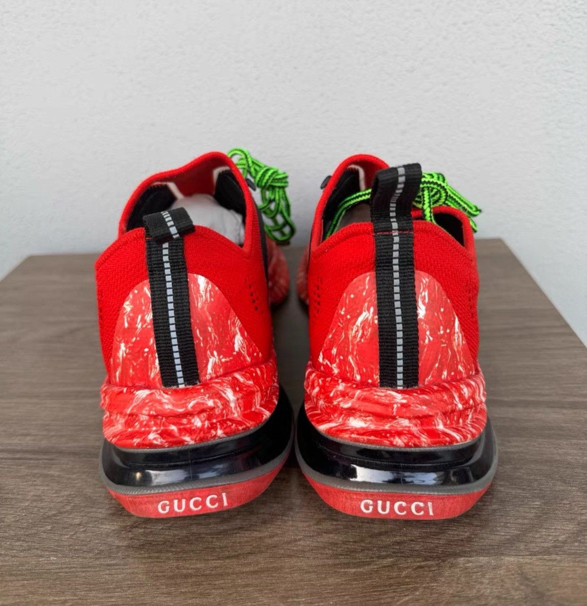Gucci Red Low. Size US 9 / EU 42 - 5 Thumbnail