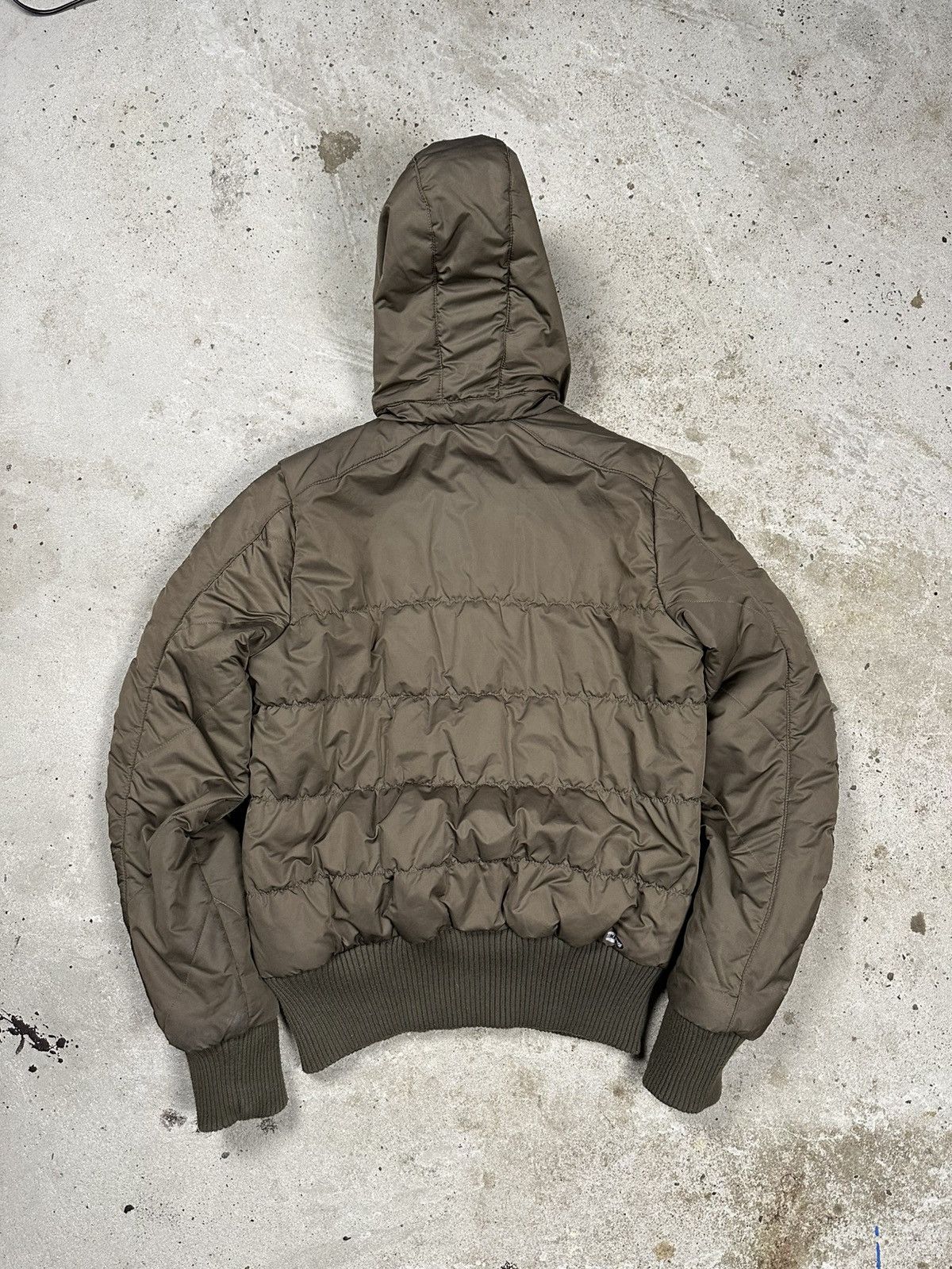 Adidas × Vintage Vintage Y2K Brown Adidas Hooded Bomber Jacket Utility Size US S / EU 44-46 / 1 - 2 Thumbnail