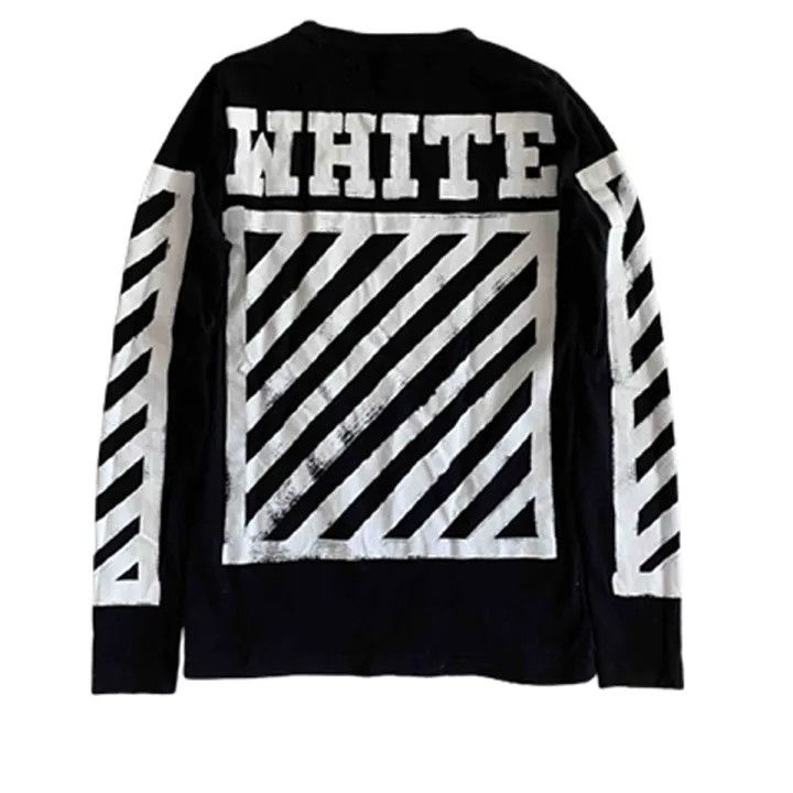 Off-White Off-White Classic Print Crewneck Sweatshirt 0079 Size US XXS / EU 40 - 1 Thumbnail