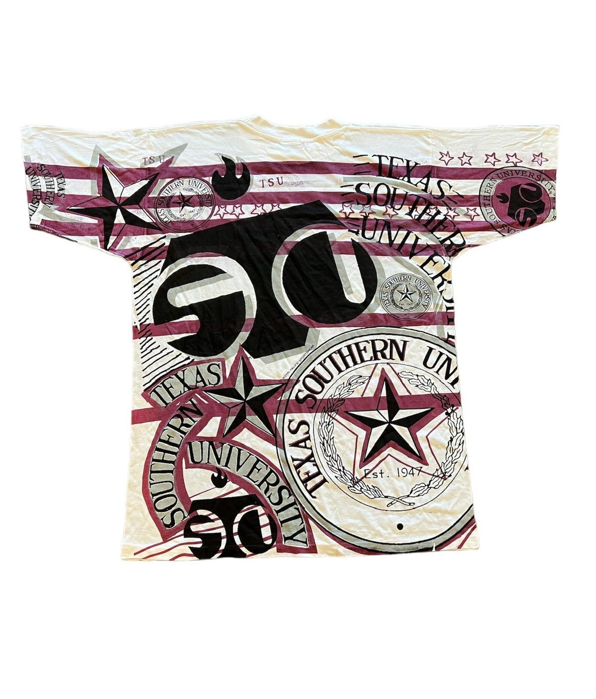 Vintage Vintage Texas Southern University TSU All over Print T shirt Size US XL / EU 56 / 4 - 3 Thumbnail
