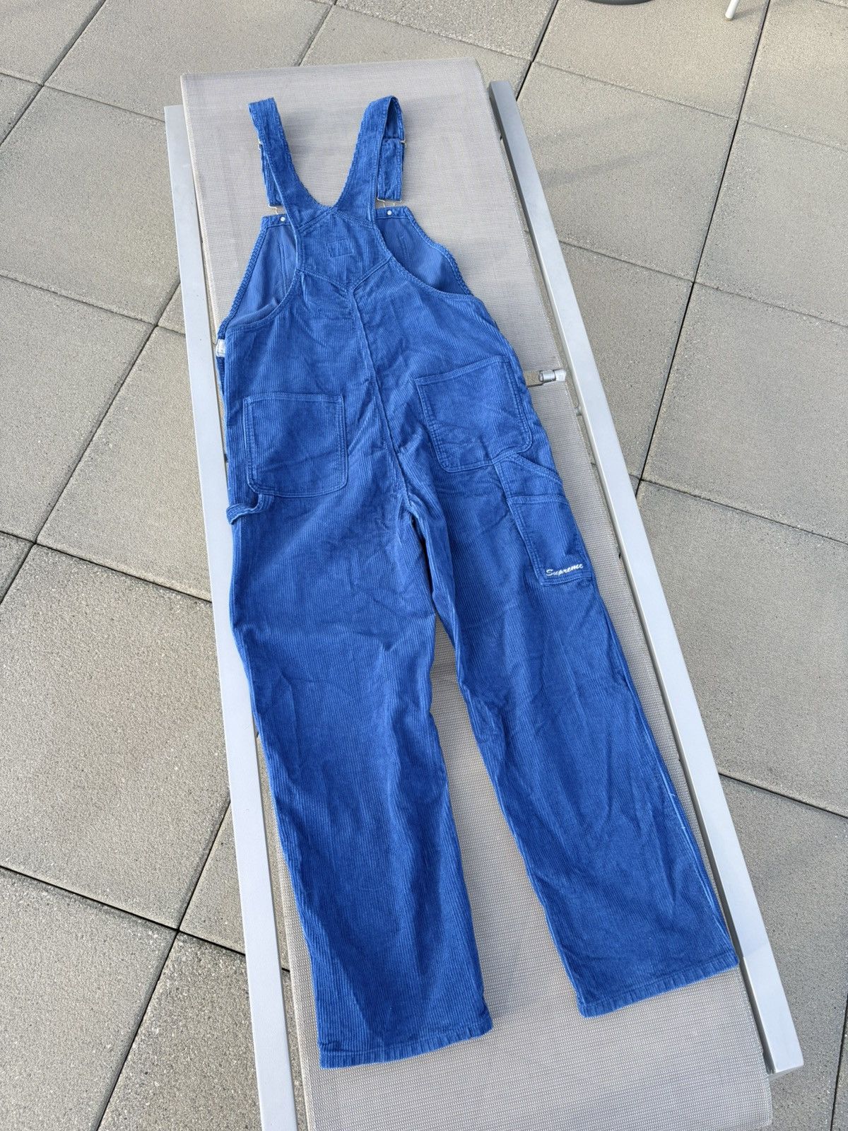 Dickies × Supreme Supreme x Dickies Corduroy Overalls 'Royal' (FW22) Size US L / EU 52-54 / 3 - 8 Thumbnail