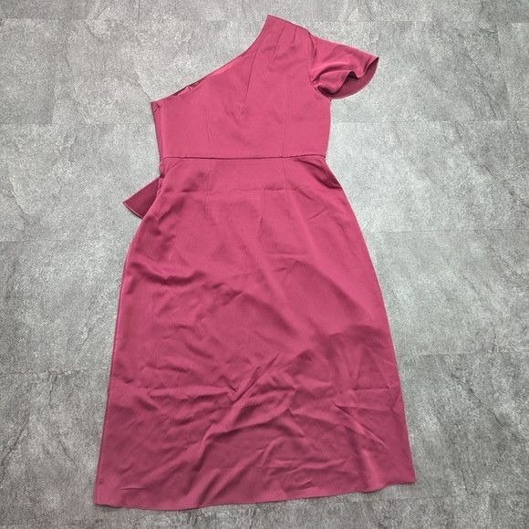 Ted Baker Ted Baker RIDAH One-Shoulder Satin Dress Oxblood Size 5 Size XL / US 12-14 / IT 48-50 - 11 Thumbnail