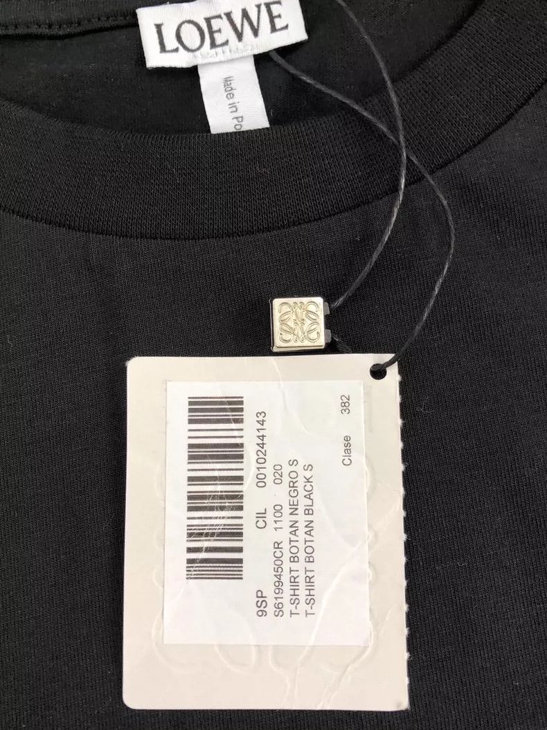 LOEWE Floral black short-sleeved T-shirt