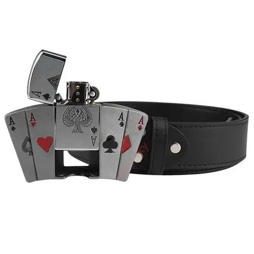 VIBE Trendy Cards kerosene lighter belt Size ONE SIZE - 6 Thumbnail