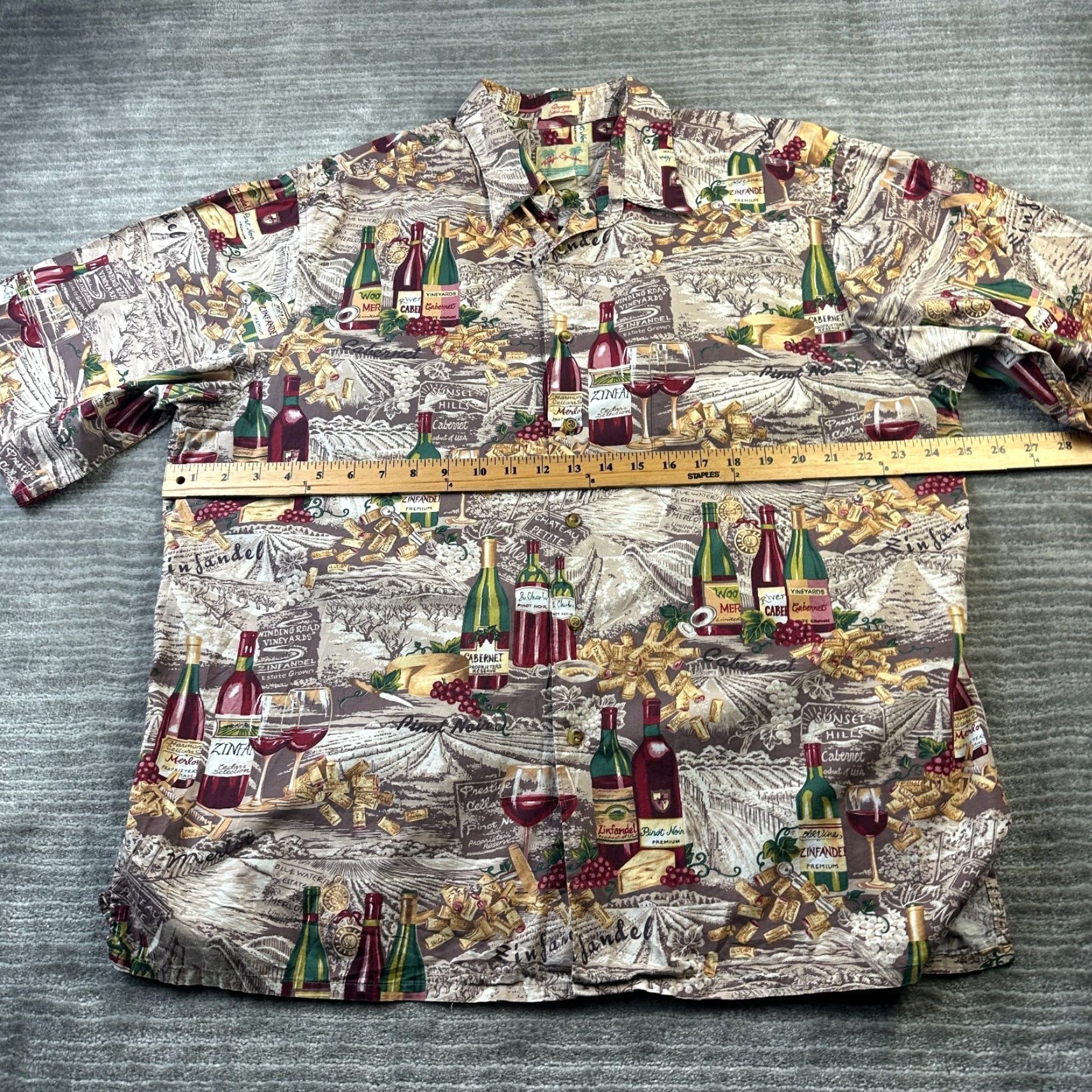 Reyn Spooner VINTAGE Reyn Spooner Shirt Mens XL All Over Print Wine Size US XL / EU 56 / 4 - 7 Thumbnail