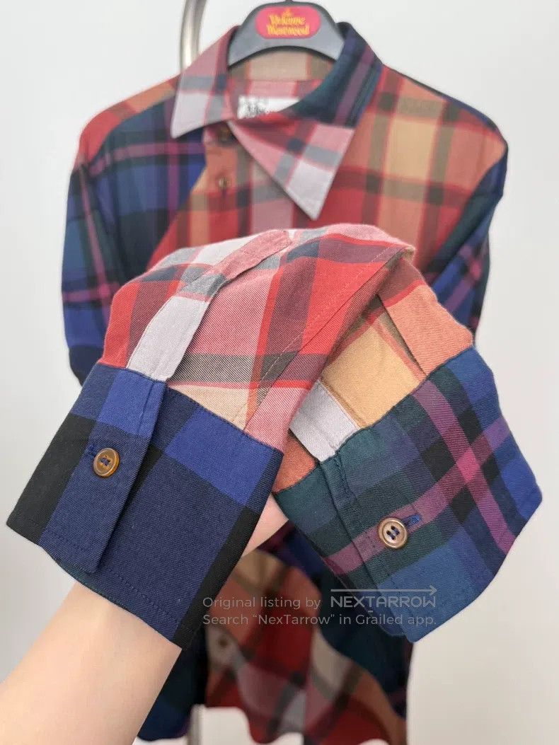 Vivienne Westwood Vivienne Westwood Vintage checkered deformed shirt, drunka Size M / US 6-8 / IT 42-44 - 5 Thumbnail