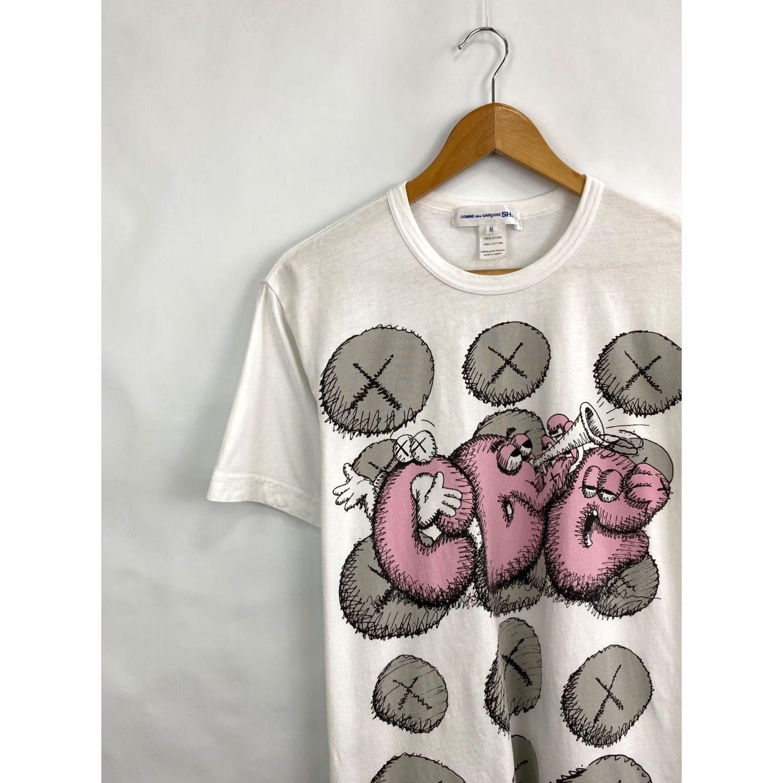 Comme des Garcons Girl Comme Des Garcons Kaws T-Shirt M White Mens Retro Y2K Rare Hyp e Size US M / EU 48-50 / 2 - 3 Thumbnail