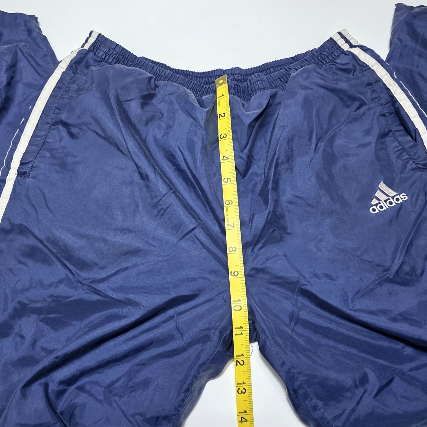 Adidas VINTAGE Adidas Windbreaker Track Pants Breakaway Women’s XL Blue Lined 90's Size 40" / US 18 - 6 Thumbnail