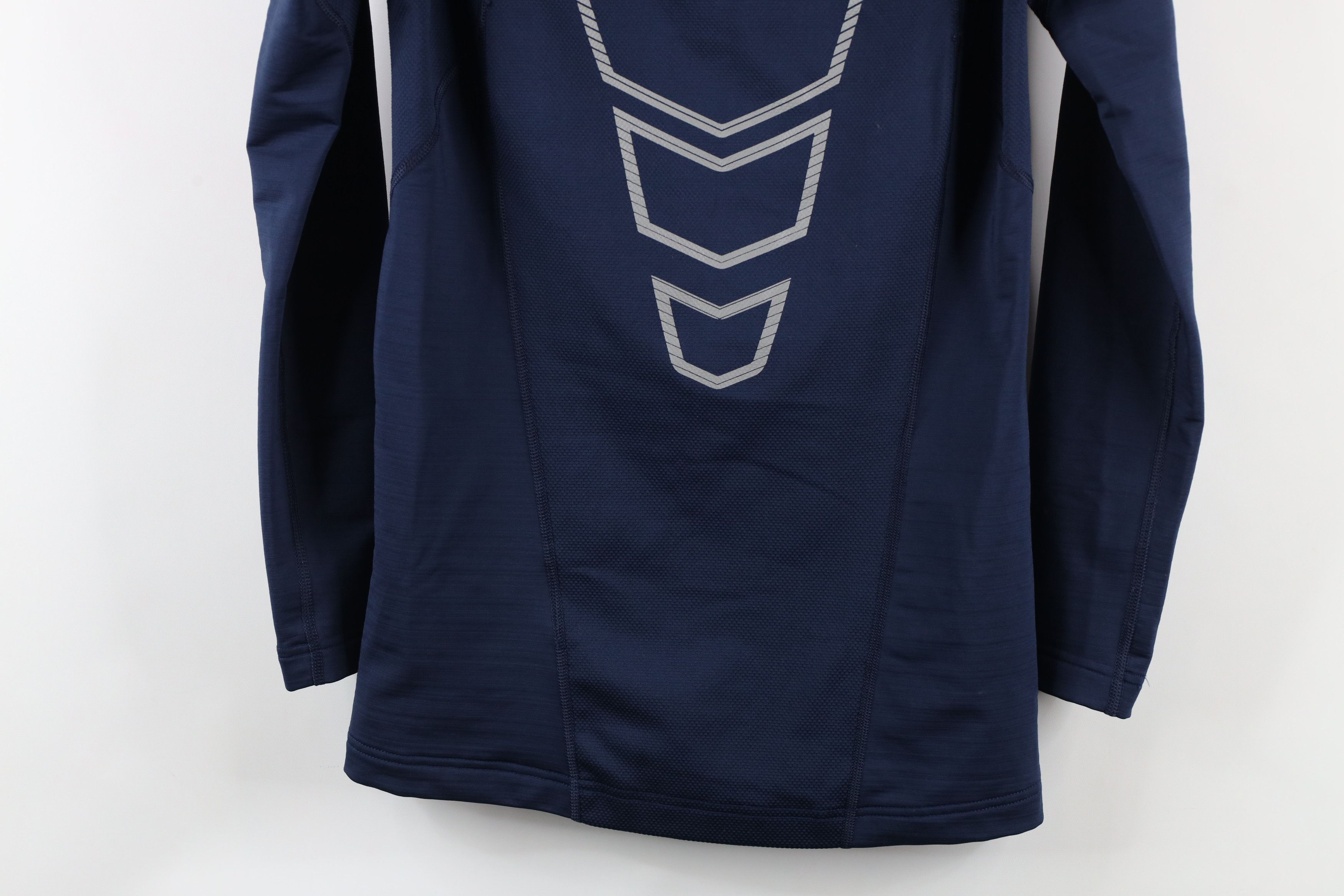 Nike × Vintage Nike Pro Fitted Compression Mock Neck Training T-Shirt Blue Size US M / EU 48-50 / 2 - 12 Thumbnail