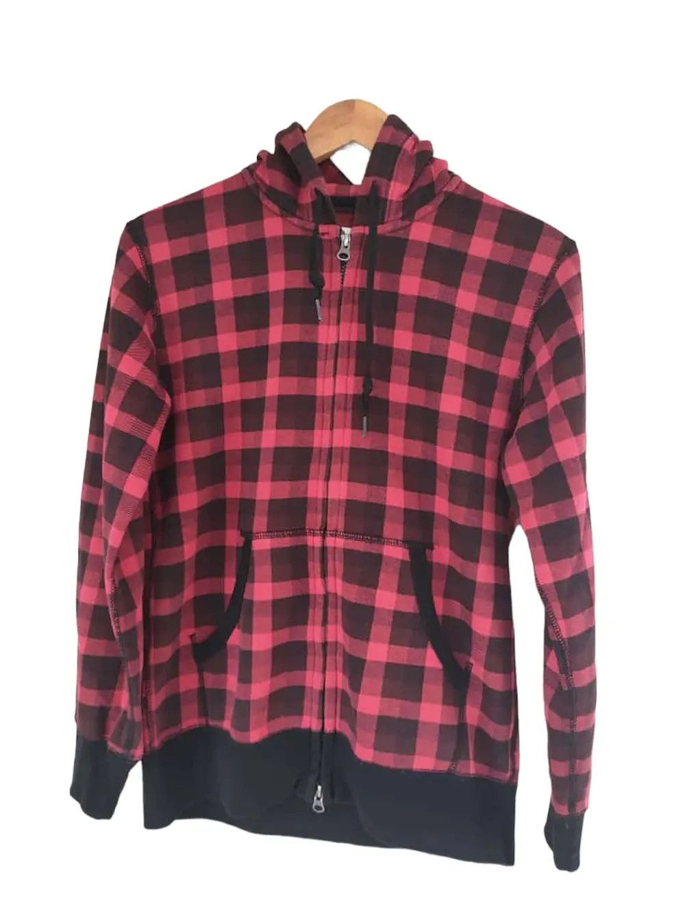 Uniqlo Uniqlo Flannel Checkered Hoodie Size US M / EU 48-50 / 2 - 1 Thumbnail