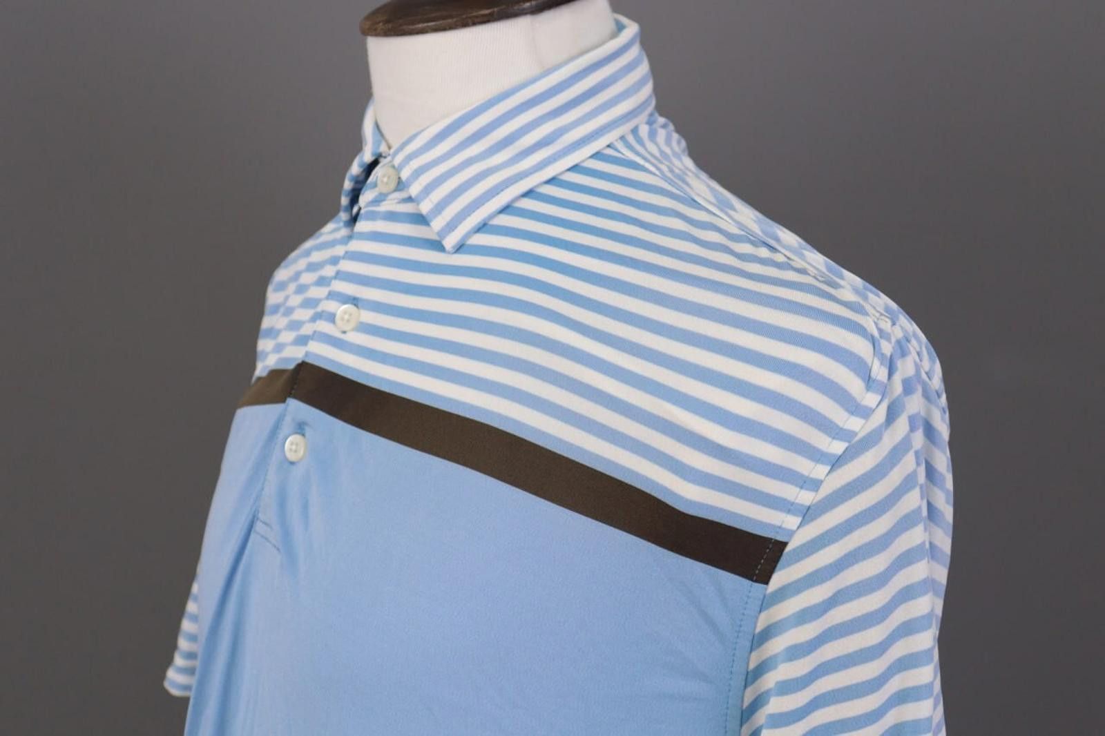 Fjallraven FJ FootJoy Athletic Fit Blue Striped Golf Polo Shirt Size L Size US L / EU 52-54 / 3 - 8 Thumbnail