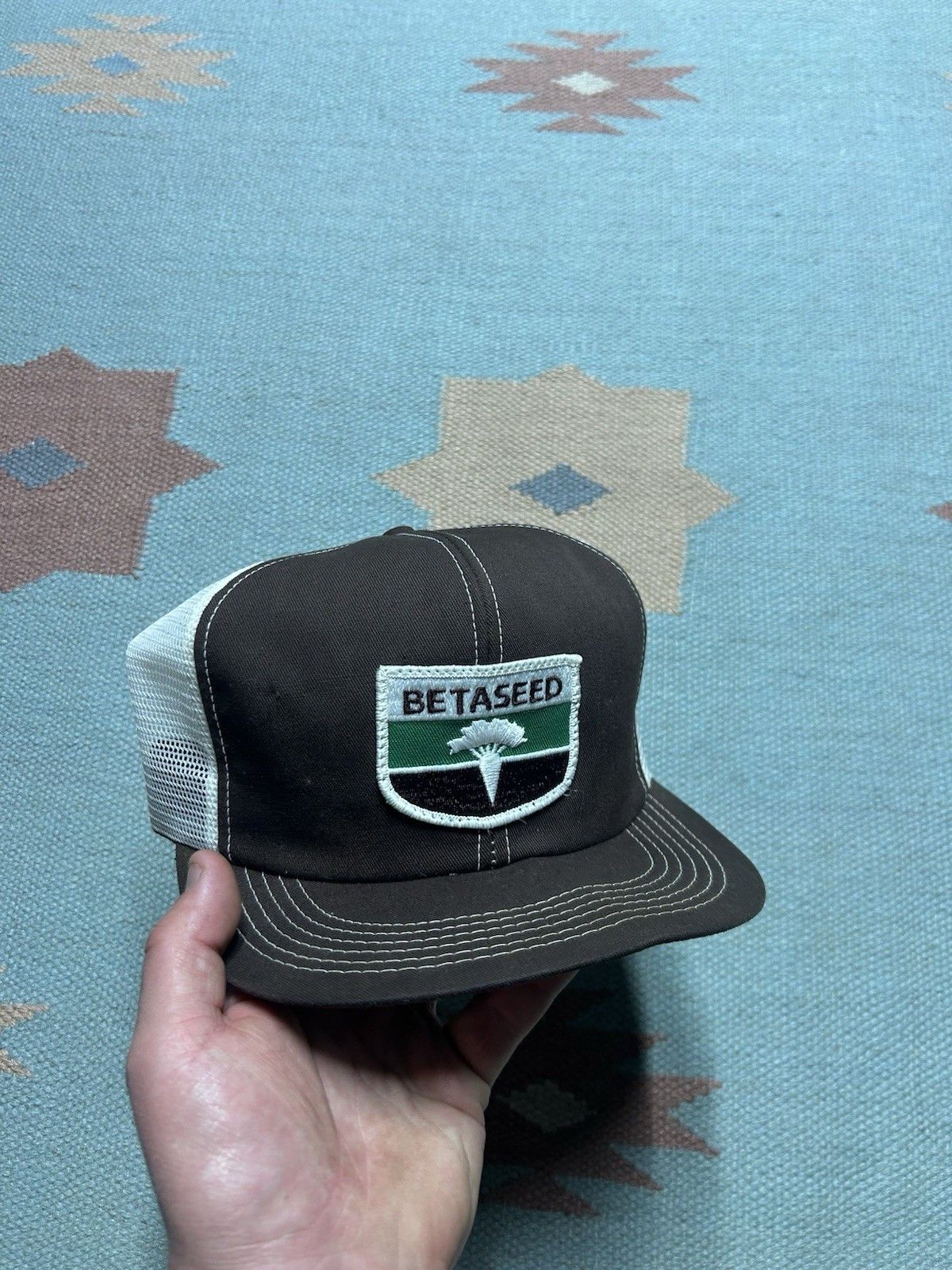 Vintage Vtg k products trucker hat Betaseed beet seed farm USA made Size ONE SIZE - 1 Thumbnail