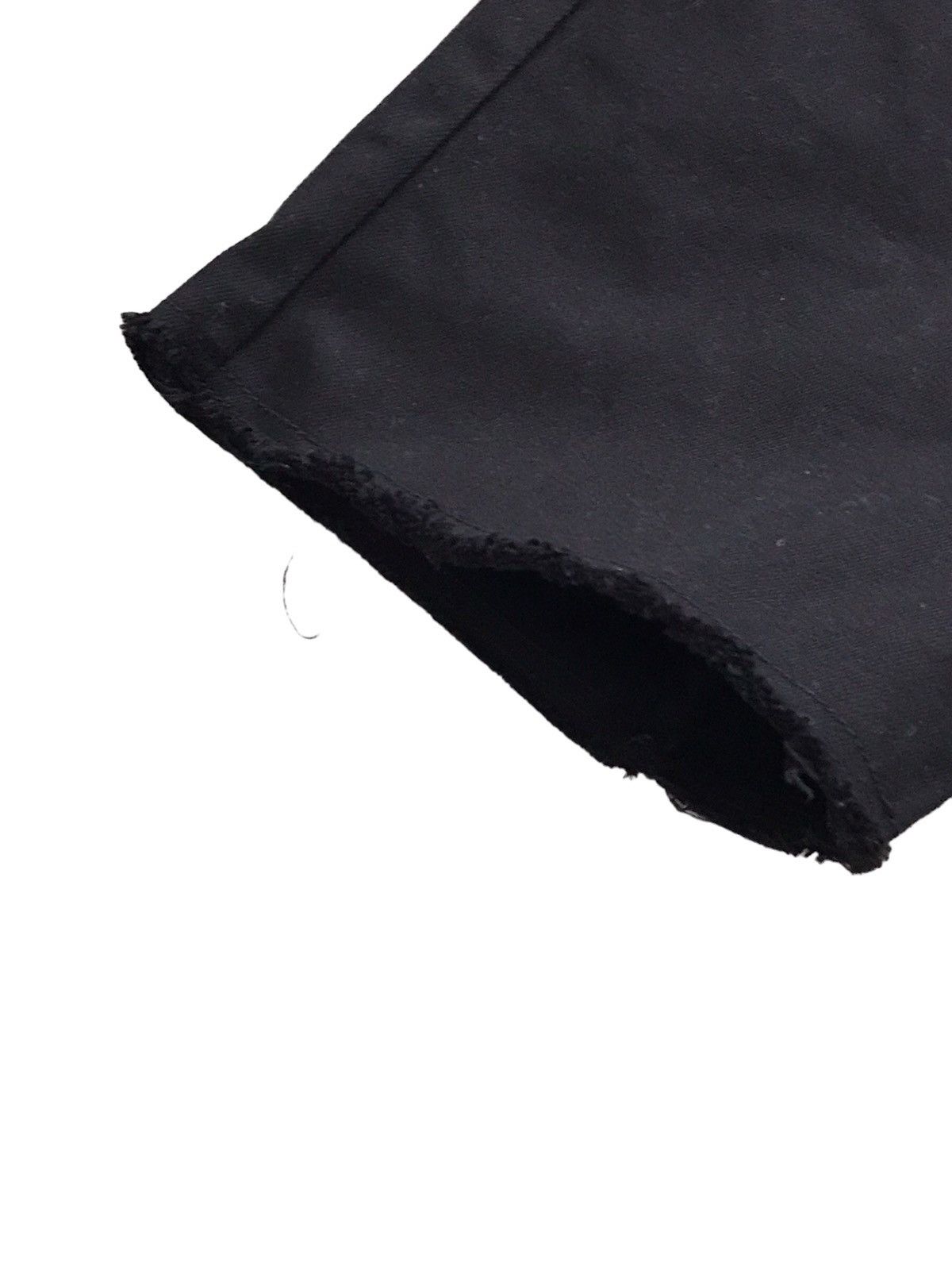 Zucca Zucca Dropped Crotch Black Denim Shorts Size US 30 / EU 46 - 7 Thumbnail
