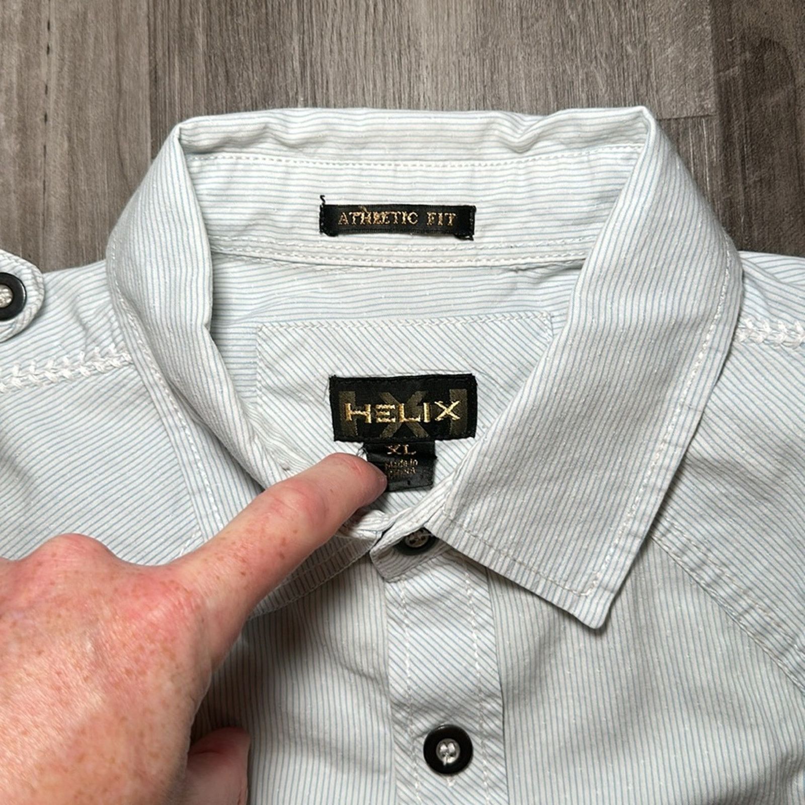 Helix Helix Athletic Fit Long Sleeve Button Down - XL Size US XL / EU 56 / 4 - 6 Thumbnail