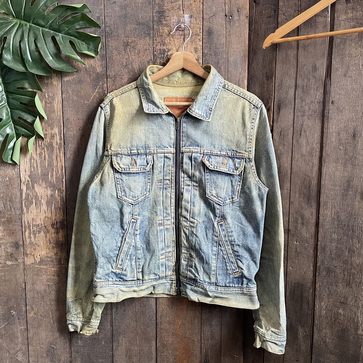 Levi's × Vintage Vintage Distressed Levis Denim Jacket Size US S / EU 44-46 / 1 - 1 Thumbnail