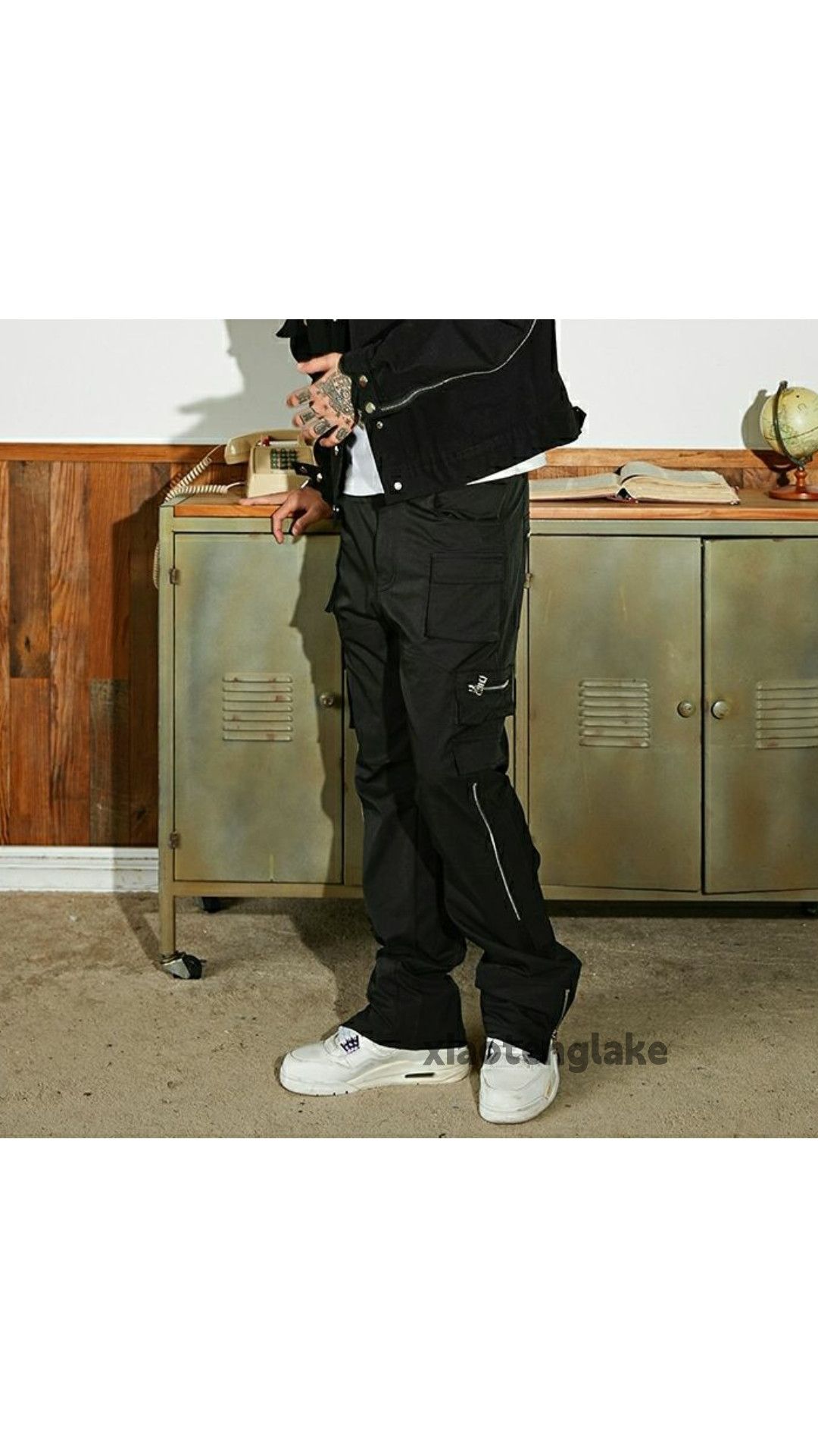 Designer × Japanese Brand × Vintage zipper utility skate hiphop punk grunge cargo pants Size US 34 / EU 50 - 10 Thumbnail