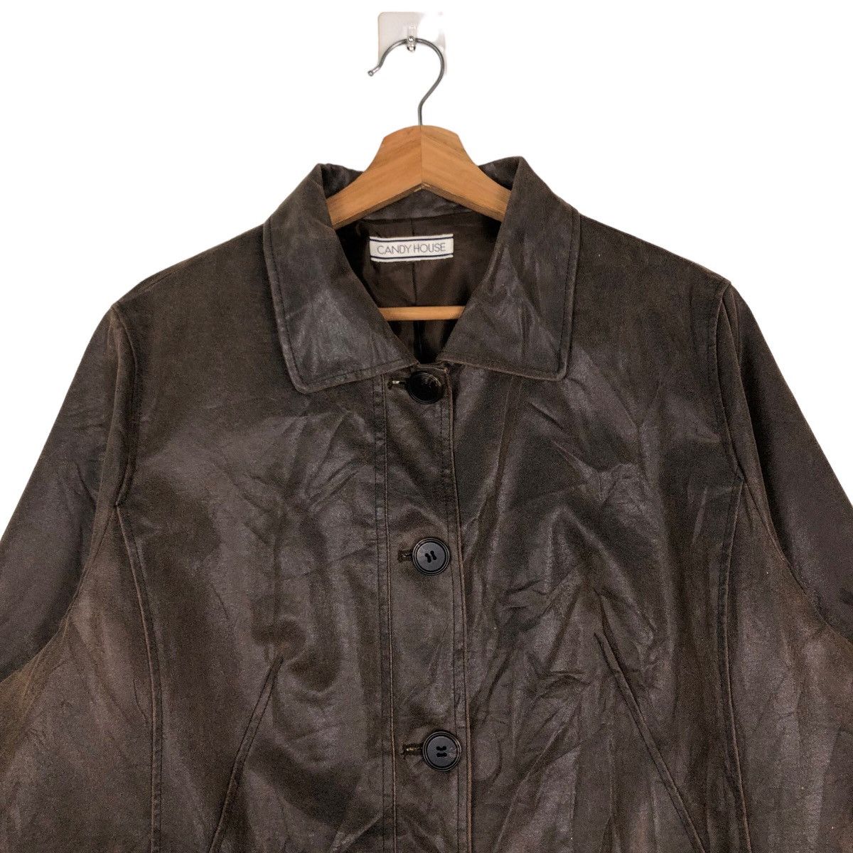 Hysteric Glamour 🔥Vintage Leather Jacket Biker Candy House Japan Rare Design Size US M / EU 48-50 / 2 - 3 Thumbnail