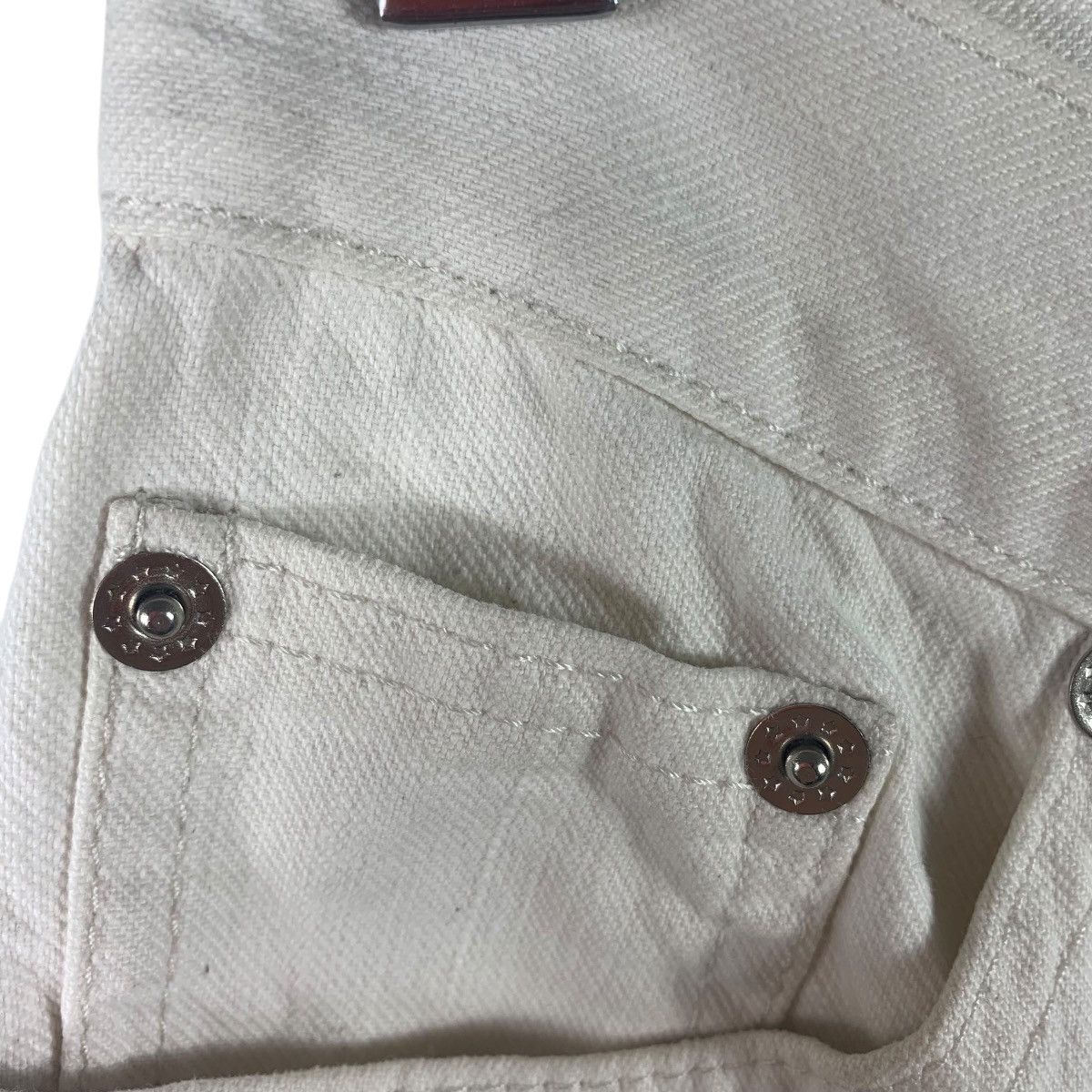 Designer × agnes b. Vintage AGNES B Paris white colour jeans Size 25" / US 0 / IT 36 - 8 Thumbnail