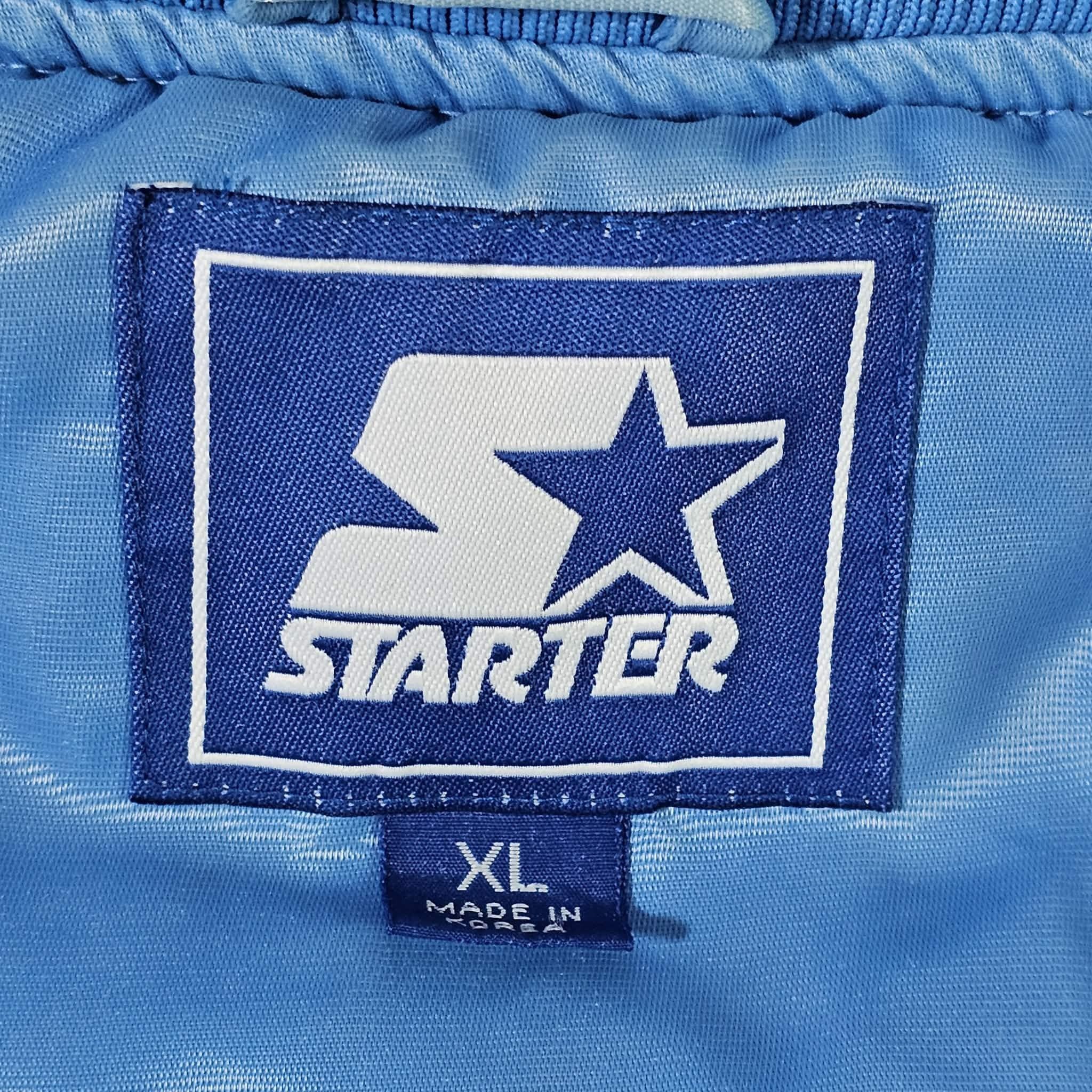 Starter North Carolina Tar Heels Vintage 90s Satin Bomber Jacket Size US XL / EU 56 / 4 - 5 Thumbnail