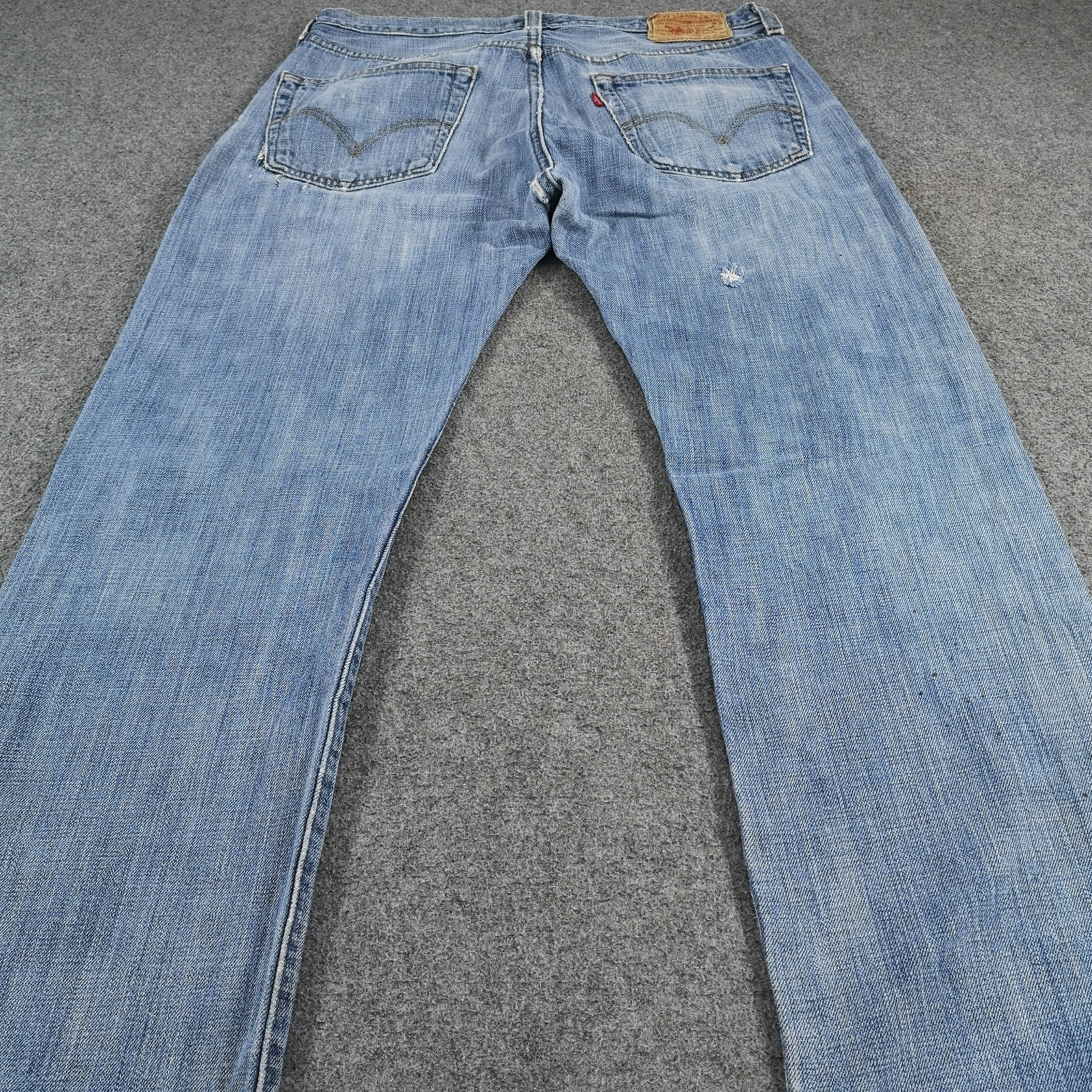 Levi's Vintage Distress Levis 501 Jeans - JM1065 Size US 34 / EU 50 - 4 Thumbnail