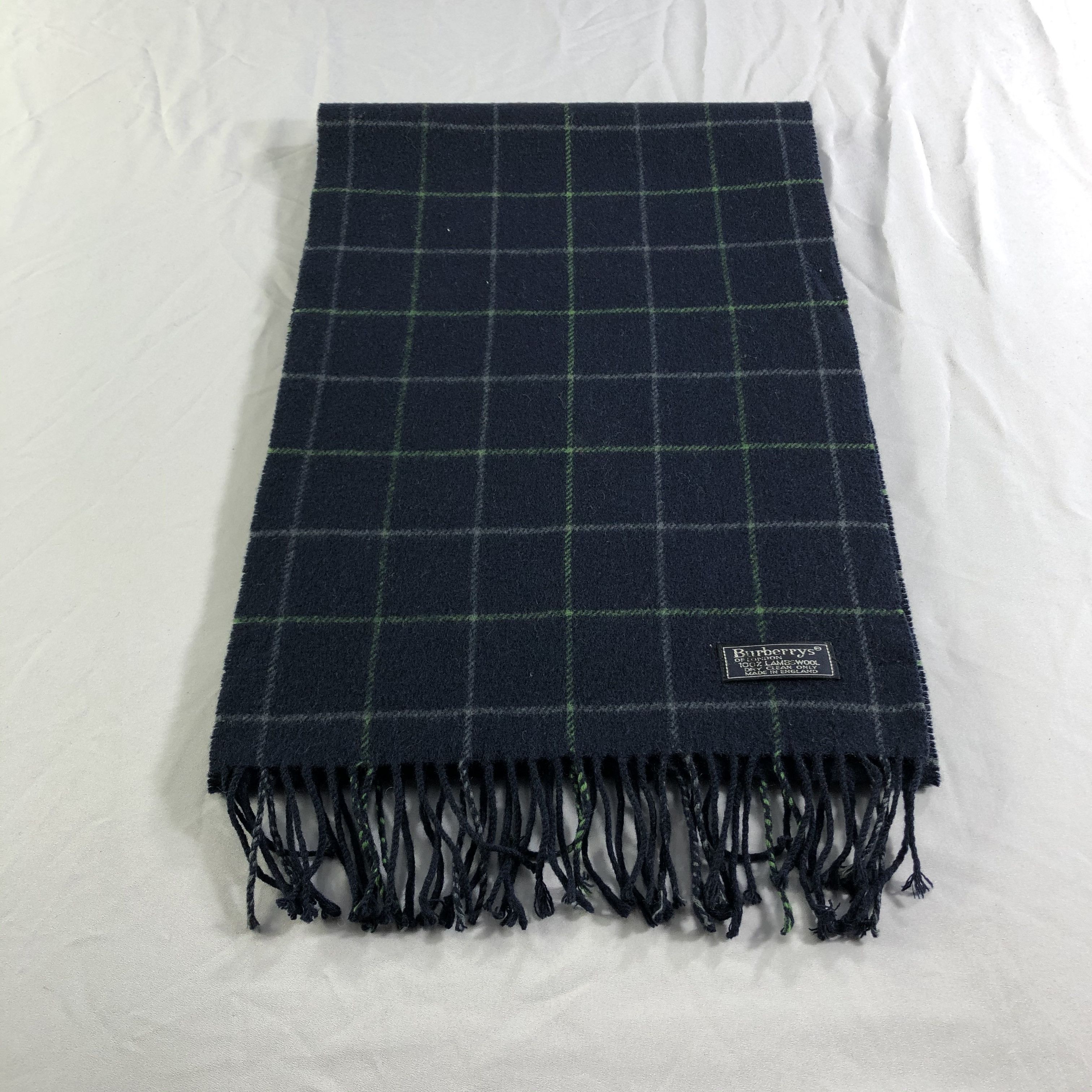 Burberry Burberrys Wool Scarf Muffler Neckwear V2423 Size ONE SIZE - 4 Thumbnail