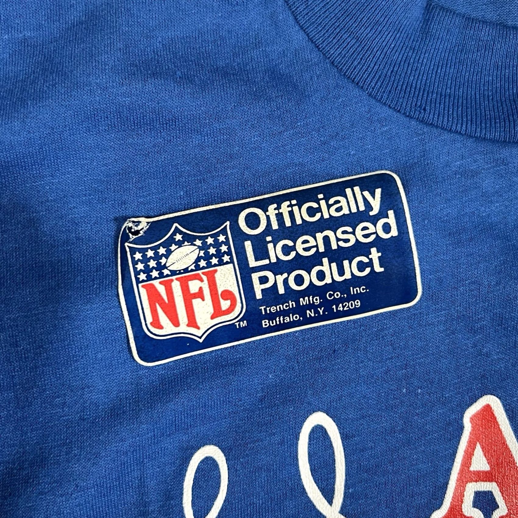 NFL VINTAGE Trench Buffalo Bills 1988 AFC Championship Tshirt XL Football NFL Shirt Mens Blue Size US XL / EU 56 / 4 - 3 Thumbnail