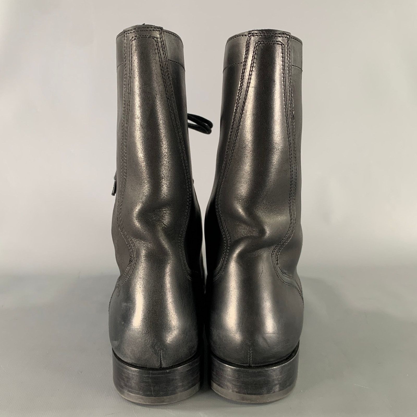 Alexander McQueen ALEXANDER MCQUEEN Size 9.5 Black Leather Lace Up Boots Size US 9.5 / EU 42-43 - 3 Thumbnail
