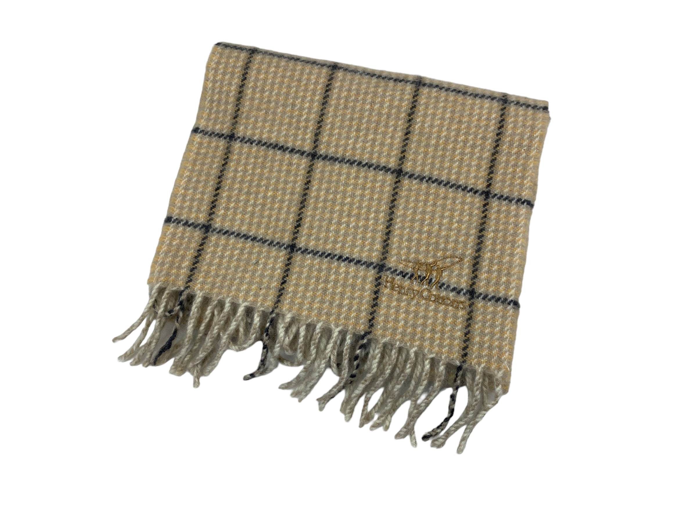 Henry Cotton's × Vintage Vintage Henry Cottons Checkered Scarf Wool 90s Made in Italy Size ONE SIZE - 3 Thumbnail