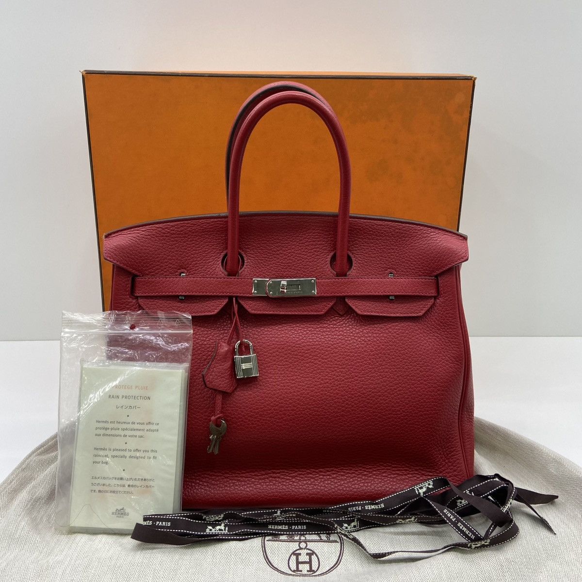 Hermes Authentic Hermes Birkin 35 Stamp Square Q Handle Bag Size ONE SIZE - 3 Thumbnail