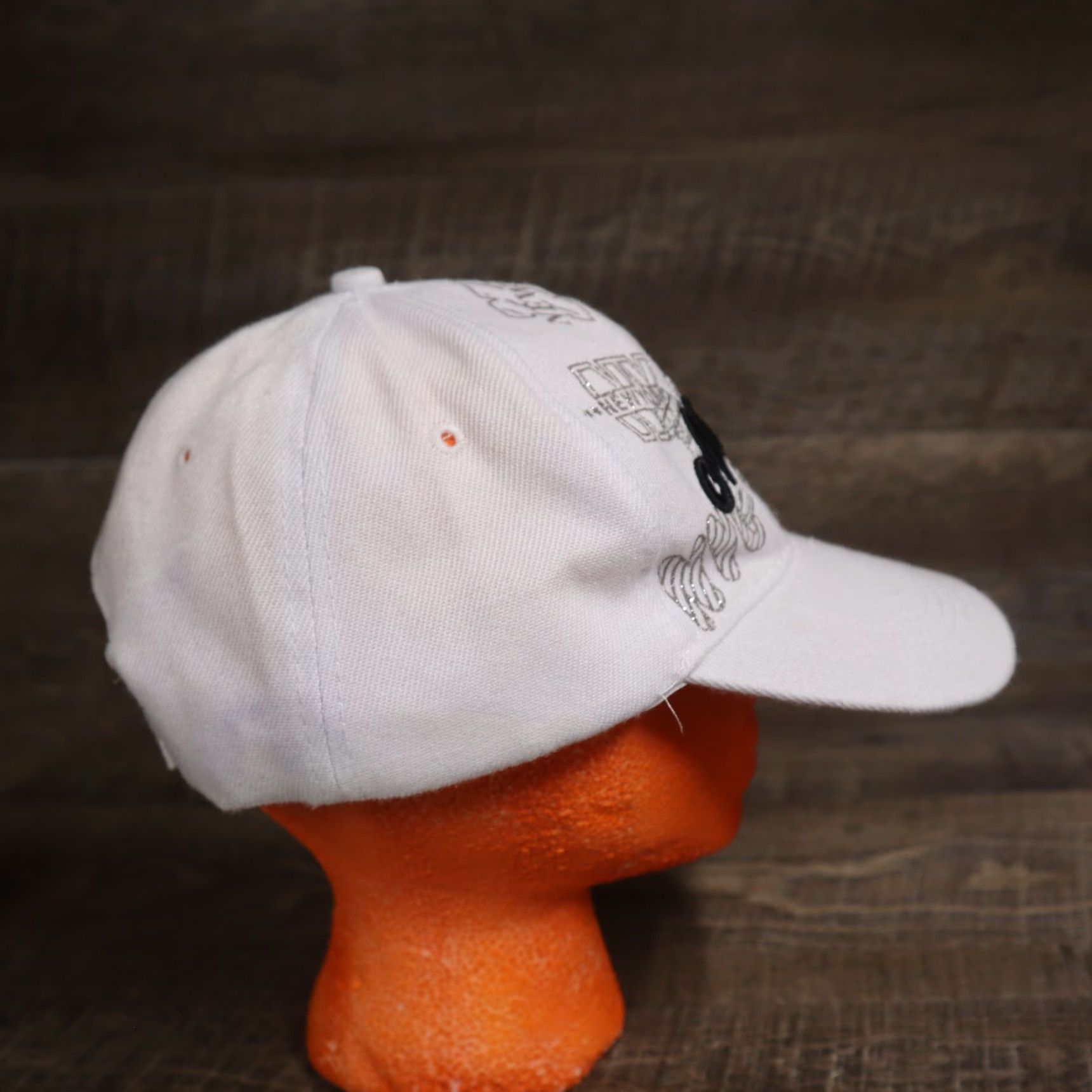 Vintage New York Hat Adjustable White Unbranded Baseball Cap NYC Empire State Casual Unisex Adults Adjustable Hat City 90s vibe Size ONE SIZE - 3 Thumbnail