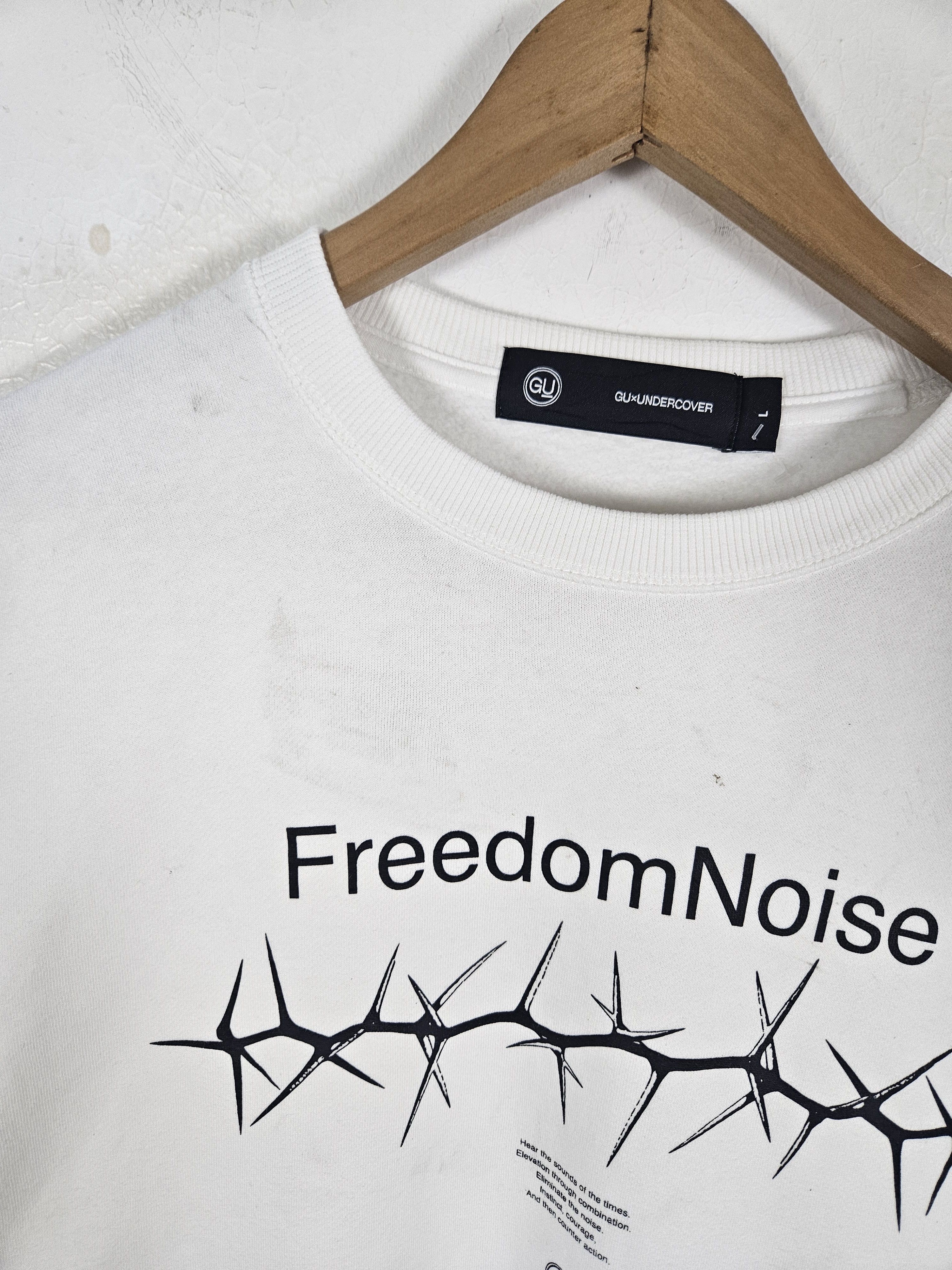 GU × Jun Takahashi × Undercover GU Undercover Freedom Noise Sweatshirt Size US L / EU 52-54 / 3 - 5 Thumbnail