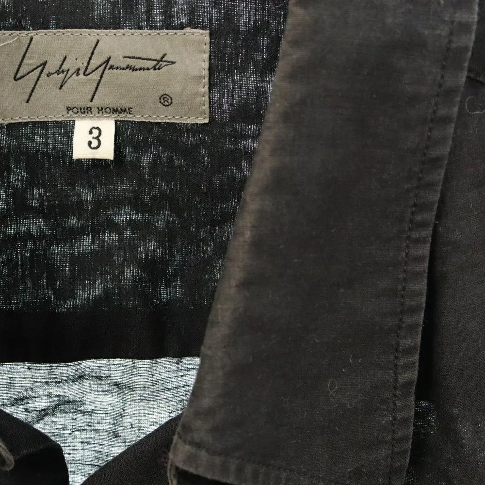 Yohji Yamamoto Yohji Yamamoto POUR HOMME 21SS long sleeve linen shirt Size US L / EU 52-54 / 3 - 3 Thumbnail