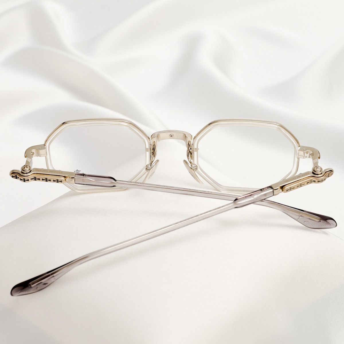 Chrome Hearts CHROME HEARTS TATTERS CRYSTAL GRAPHITE GLASSES Size ONE SIZE - 7 Thumbnail