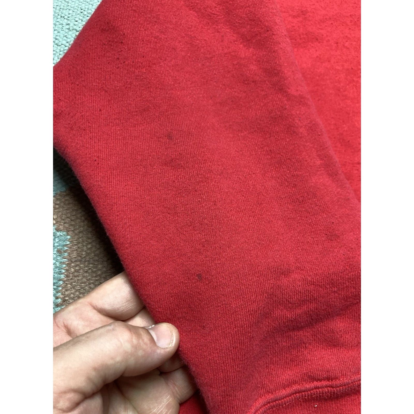 Guess VINTAGE 90s Guess Jeans Embroidered USA Made Crimson Large Sweatshirt Crewneck Mens XL Pullover Red Size US XL / EU 56 / 4 - 3 Thumbnail