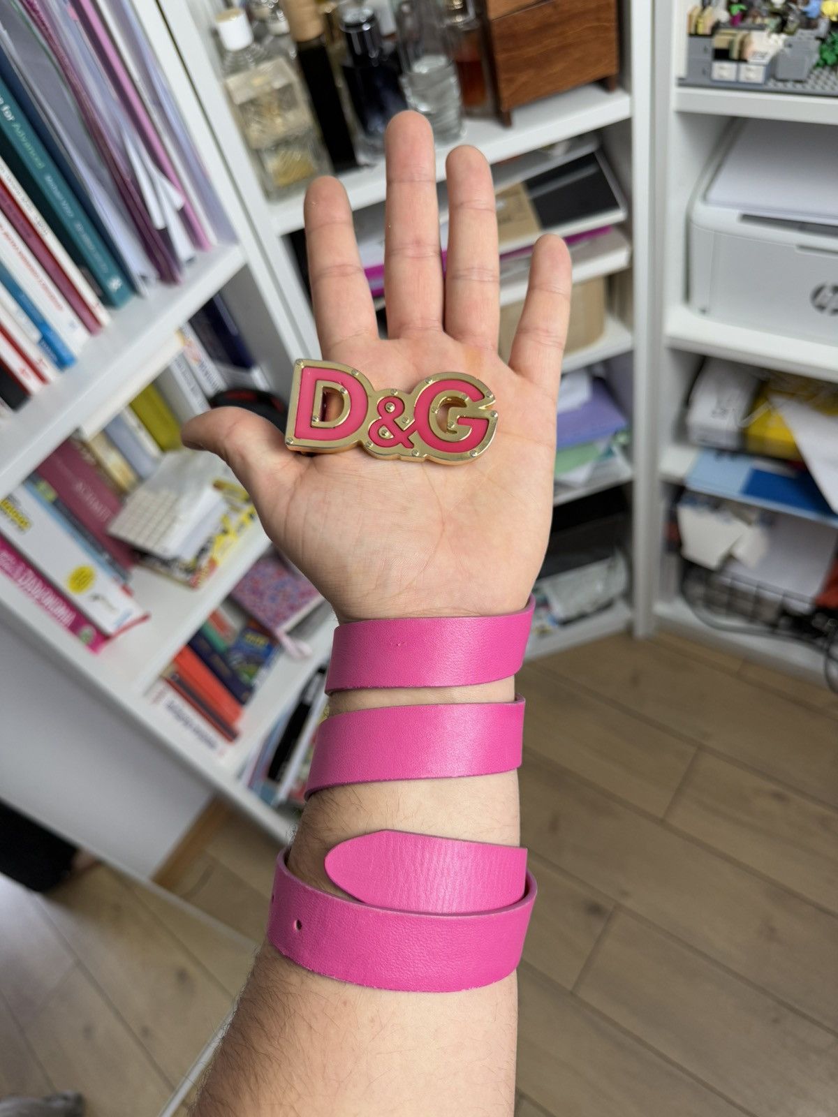 Dolce & Gabbana × Vintage Vintage y2k Dolce & Gabbana pink buckle belt 90 luxury doll Size ONE SIZE - 2 Thumbnail