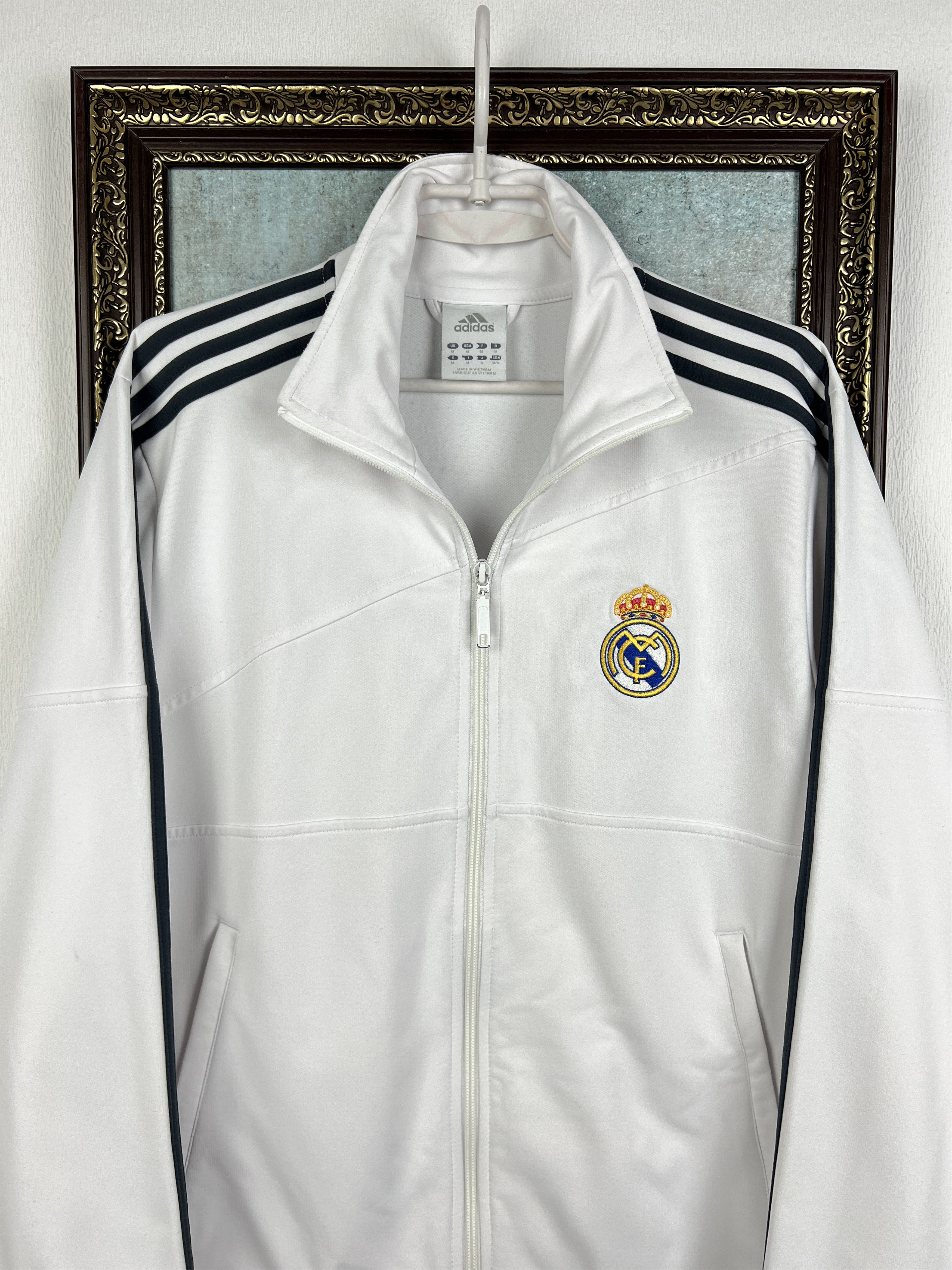 Adidas Vintage Adidas Real Madrid Football Jacket Soccer Track Top Size US M / EU 48-50 / 2 - 2 Thumbnail