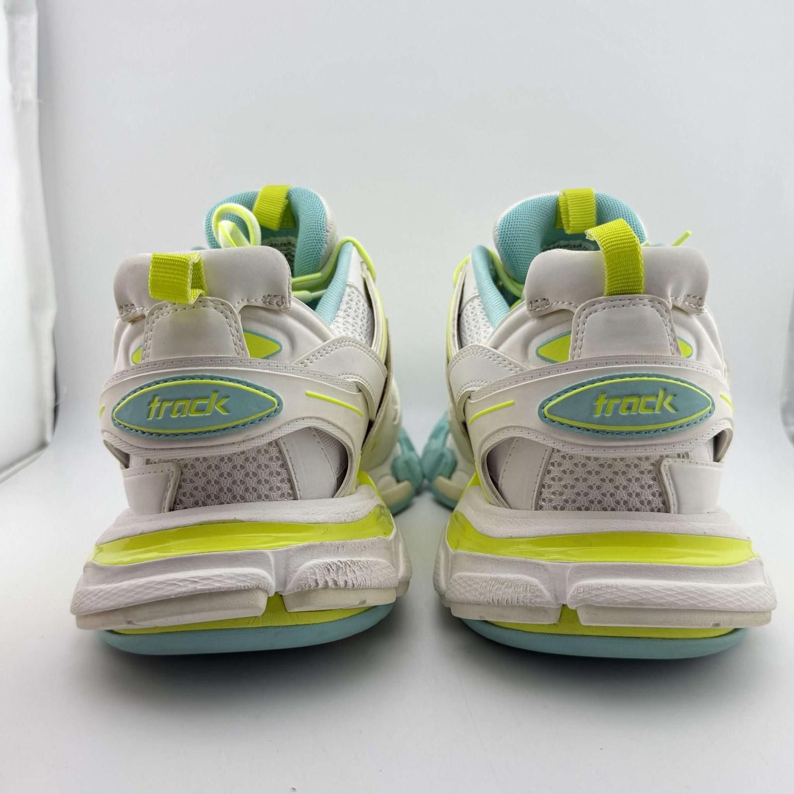 Balenciaga Balenciaga Track Neon Yellow Light Blue 43EU Used OG Box Size US 10 / EU 43 - 5 Thumbnail