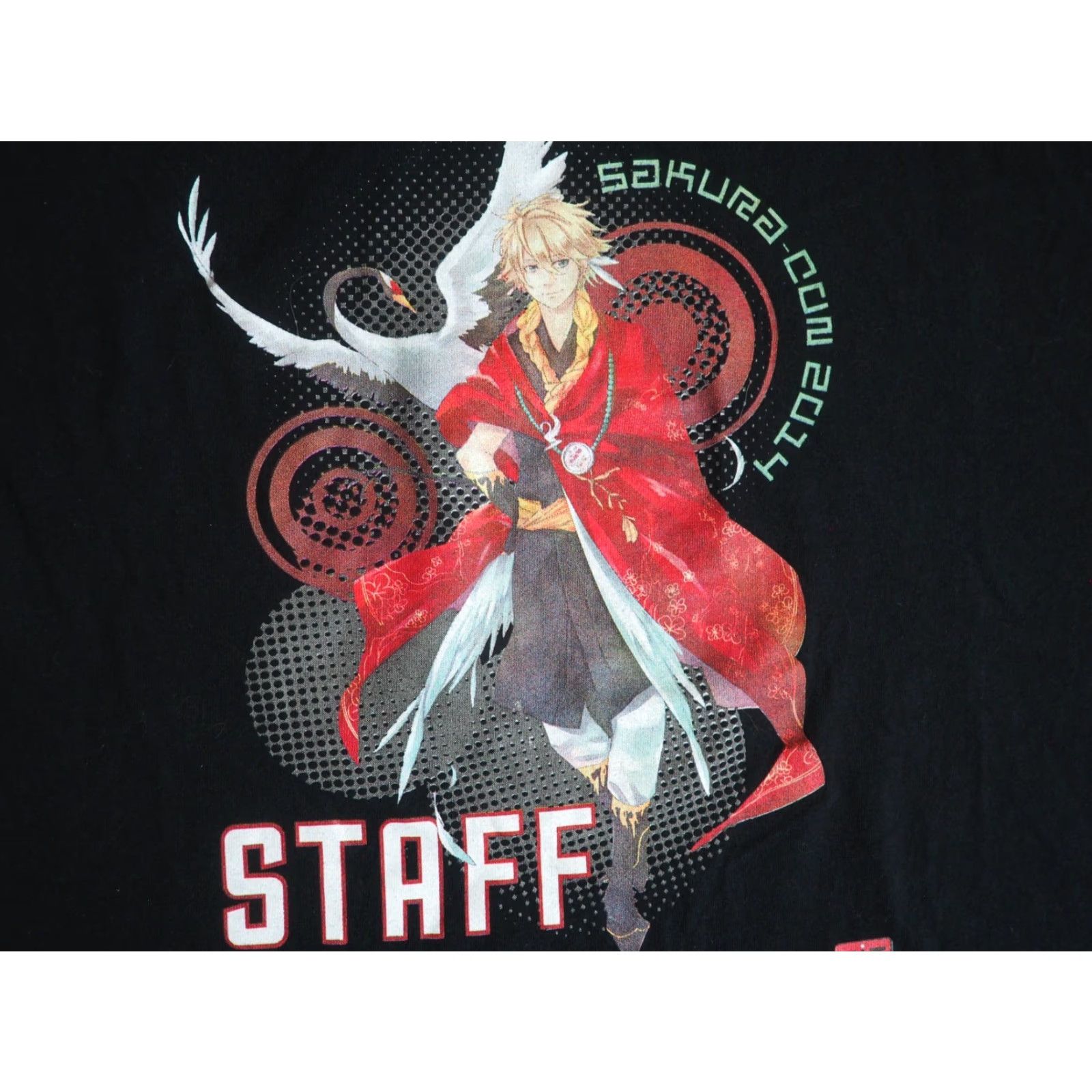 Gildan Y2k Gildan Sakura Con 2014 Anime Manga Staff Black Tee T-Shirt Mens M Size US M / EU 48-50 / 2 - 5 Thumbnail