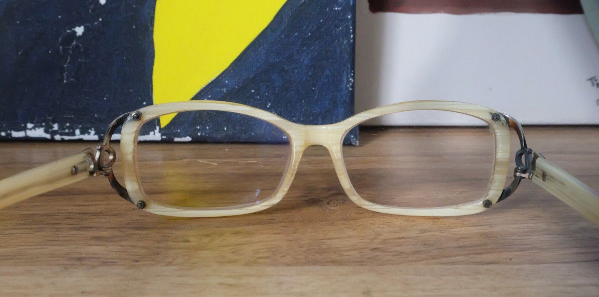 Gianni Valentino Valentino Garavani Glasses Brown Wood Pattern Made in Italy Size ONE SIZE - 7 Thumbnail