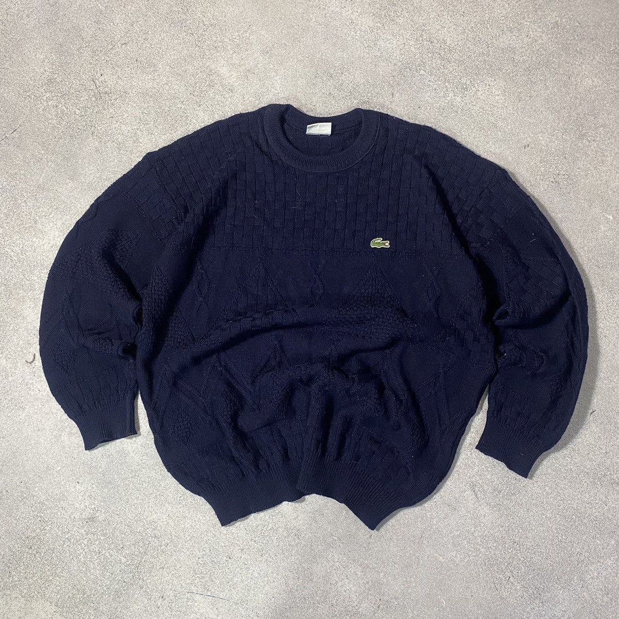 Lacoste Vintage Lacoste Sweater Wool Knit Baggy 90s Size US XXL / EU 58 / 5 - 2 Thumbnail
