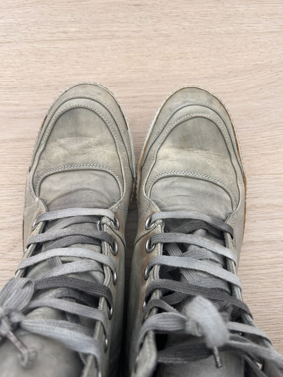 A1923 A1923 High Top Sneakers Beige Horse Size US 10 / EU 43 - 4 Thumbnail
