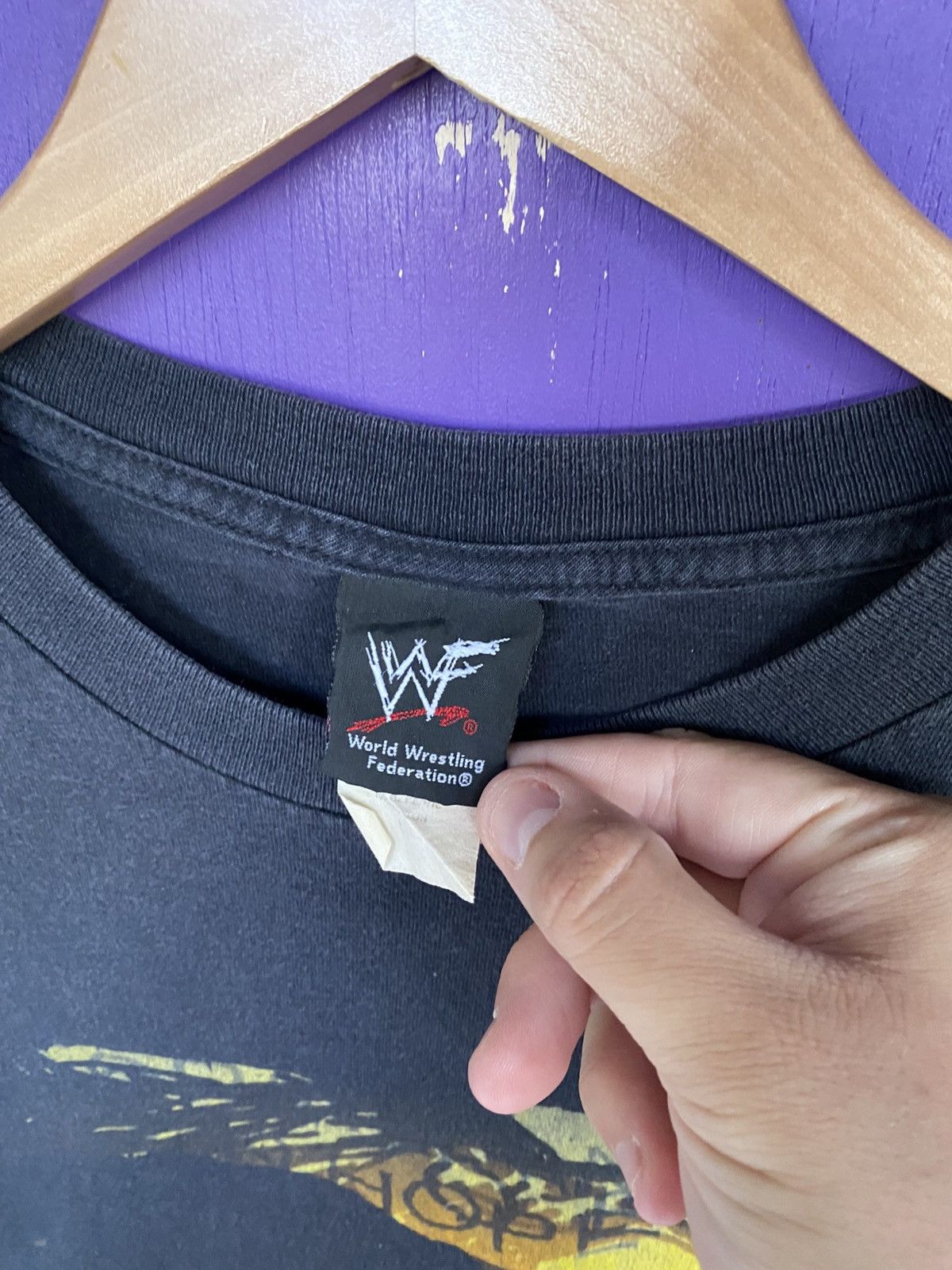 WWF Vintage 2000 WWF Raven desperate face t-shirt Size US L / EU 52-54 / 3 - 4 Thumbnail