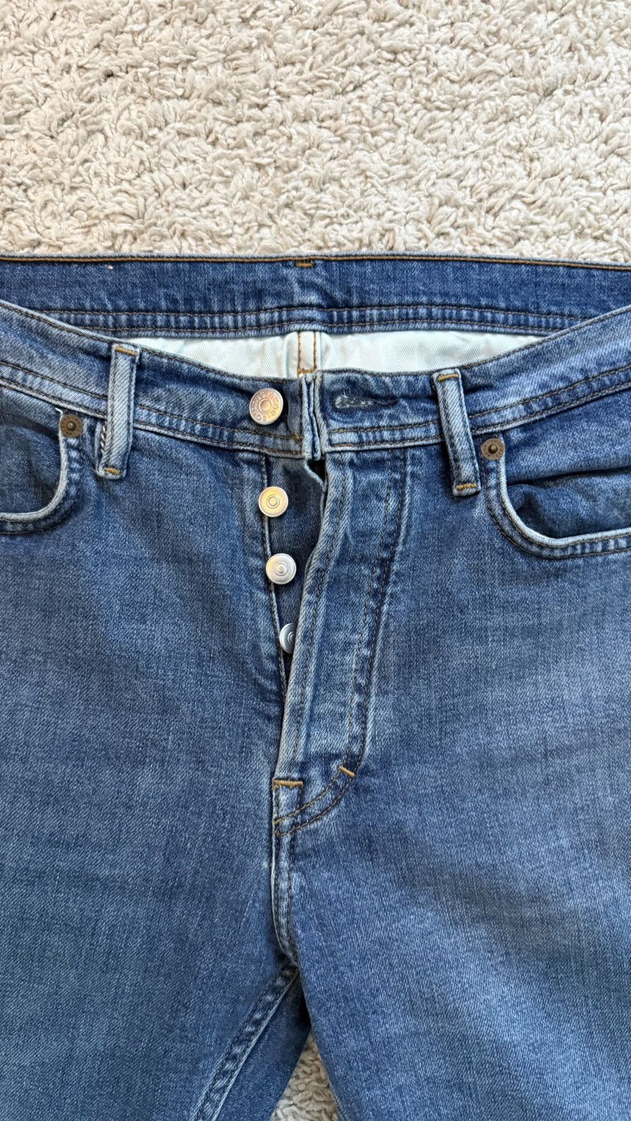 Acne Studios Acne River mid blue jeans Size US 31 - 5 Thumbnail