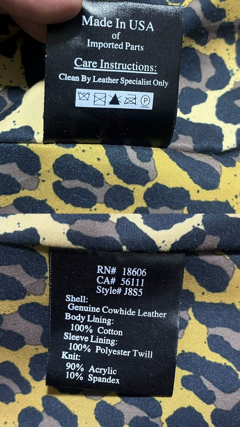 Schott Schott Co-branded buffalo leather leopard print leather ja Size US M / EU 48-50 / 2 - 5 Thumbnail