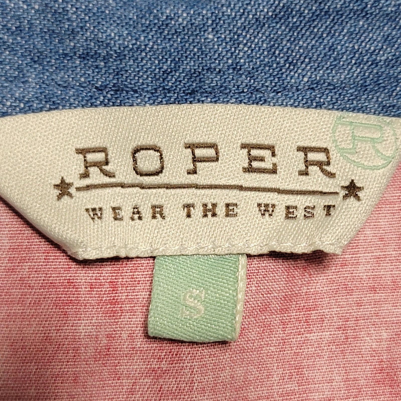 Roper Roper Full Button Stars & Stripes Western Shirt - Size Small Size S / US 4 / IT 40 - 4 Thumbnail