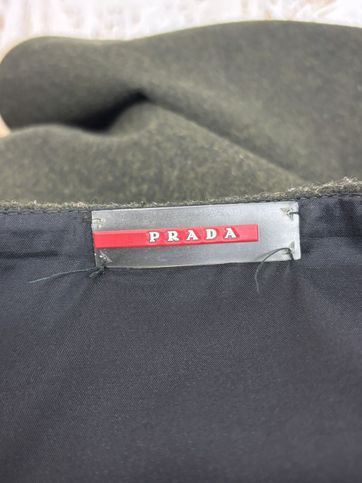Prada 00s Prada FW06 Military Wool Shearling Details Skirt Archive Size 30" / US 8 / IT 44 - 9 Thumbnail