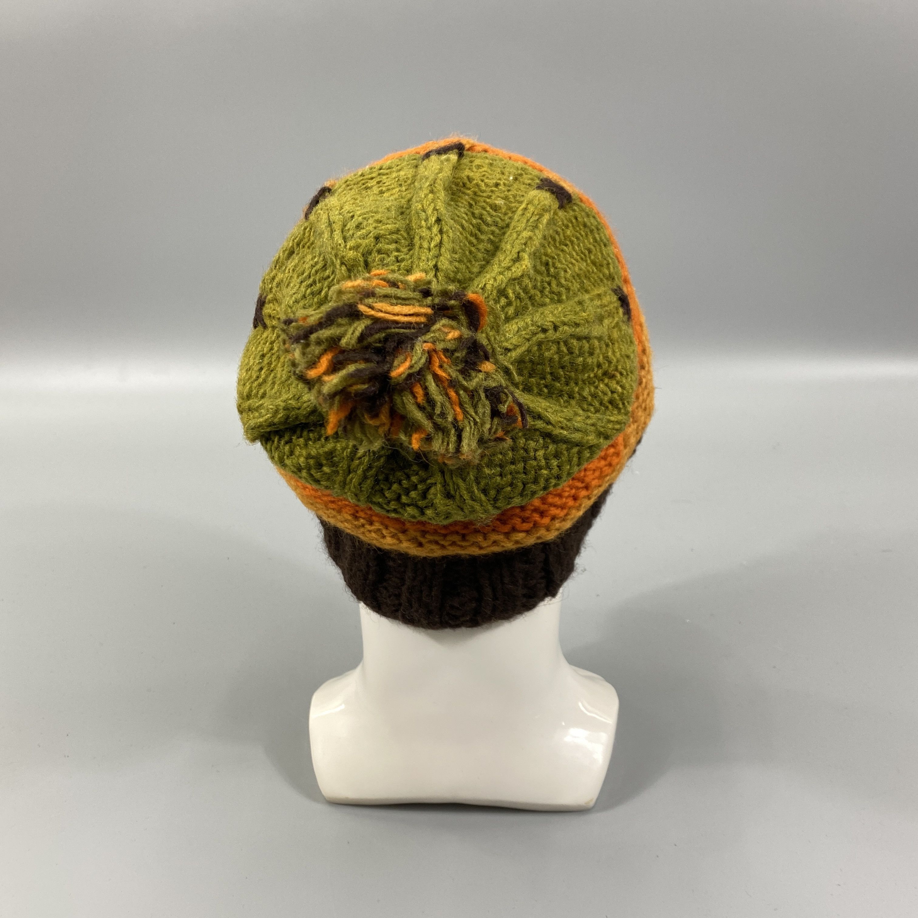 Japanese Brand Knit Four Layer Color Beanie Hats -BN1149 Size ONE SIZE - 4 Thumbnail