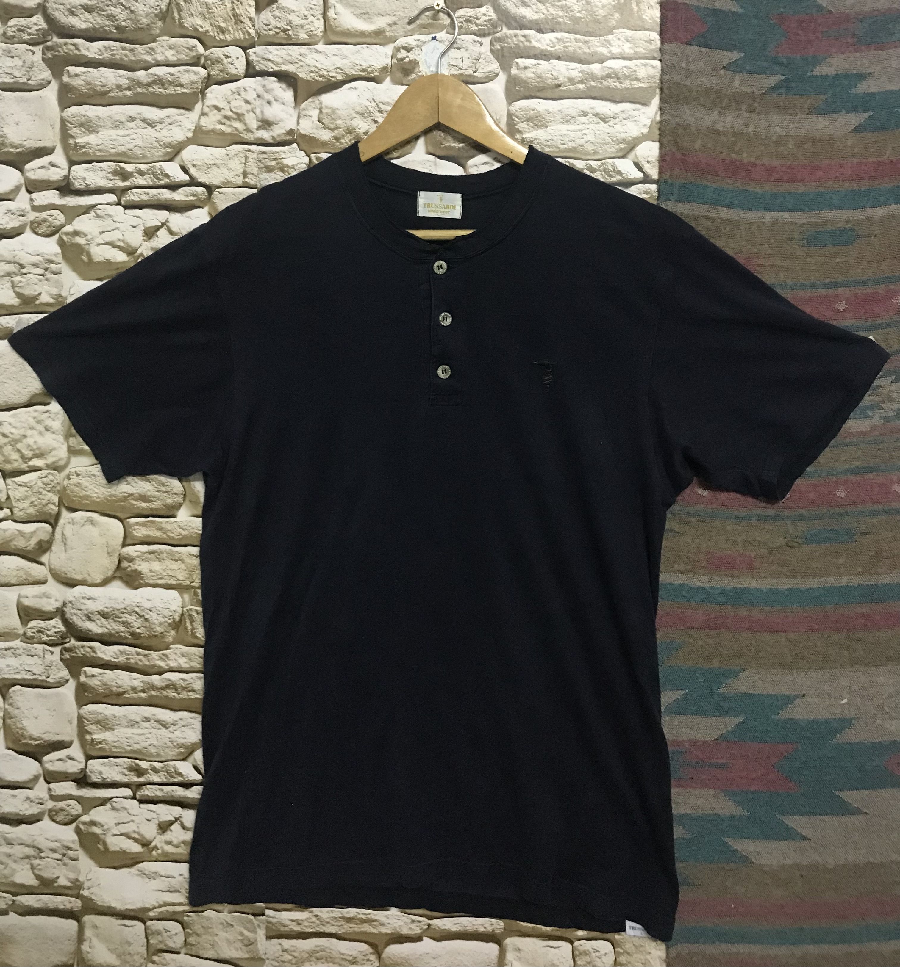 Trussardi Trussardi Underwaer Henley Tees Size US L / EU 52-54 / 3 - 1 Thumbnail