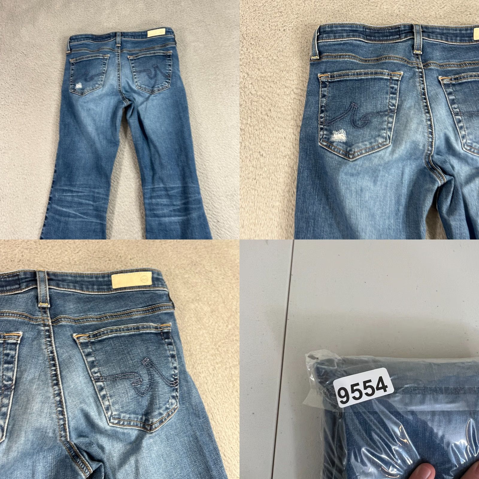 Vintage VINTAGE AG Adriano Goldschmied Jeans Bootcut Low Rise Women 28 Blue Denim 5-Pocket Mens Womens (adjust to end gender if applicable) Size 28" / US 6 / IT 42 - 10 Thumbnail