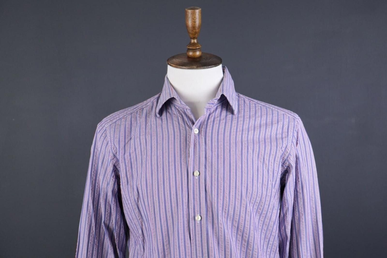 Etro Etro Milano Multicolor Striped Button Down Shirt Size 40 Size US M / EU 48-50 / 2 - 2 Thumbnail
